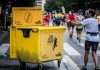 Reciclaje de envases durante el maratón de Valencia