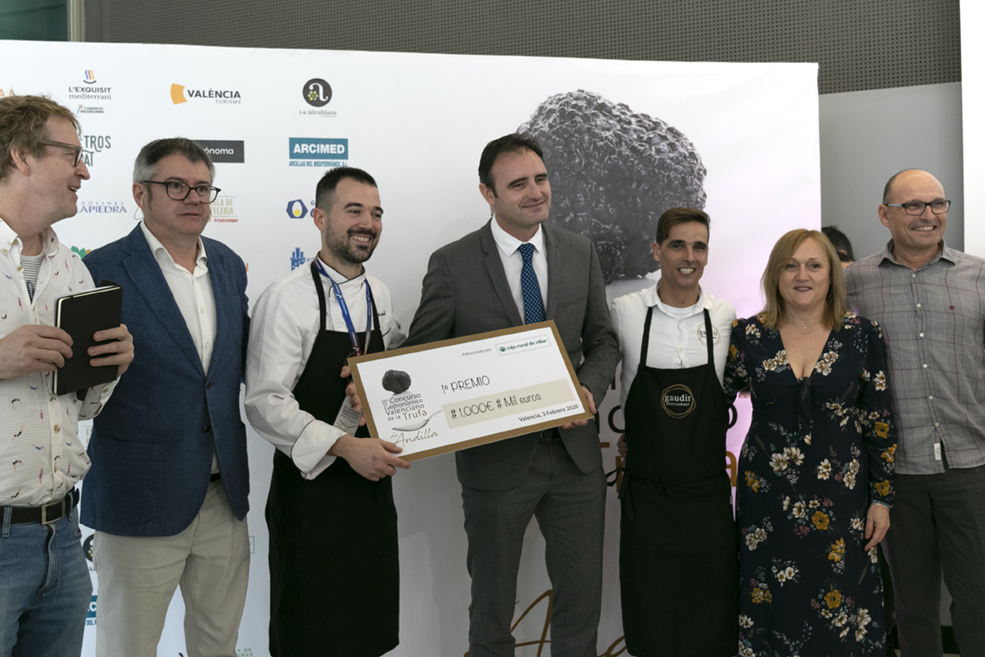 El chef Marc Martorell ganador del III concurso gastronómico valenciano de la trufa de Andilla
