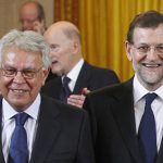 Felipe González y Mariano Rajoy coinciden en Valencia