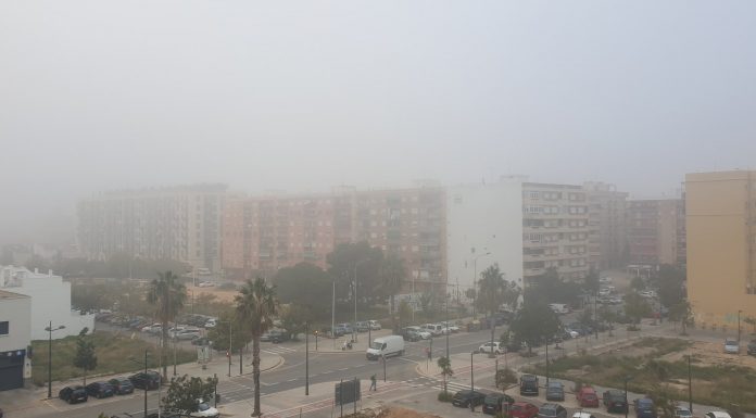 Valencia amanece cubierta por la niebla niebla