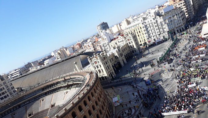 Vídeos de la tractorada en Valencia tractores