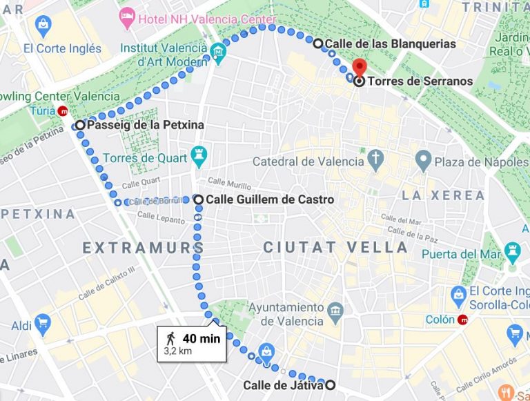 8M: Recorrido de la manifestación en Valencia por el Día de la Mujer