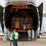 United Airlines. Aterriza un cuarto avión procedente de China con 65 toneladas de material sanitario
