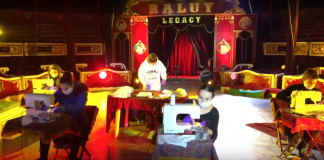 El Circo Raluy Legacy se vuelca en hacer mascarillas