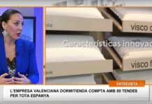 Mónica Duart en los estudios 7televalencia