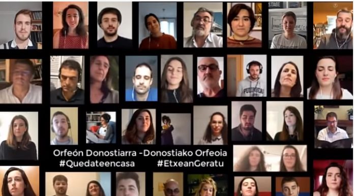 El Orfeón Donostiarra graba una versión del ‘Hallelujah’ contra el coronavirus Orfeón
