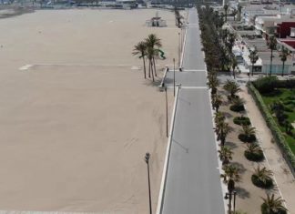 playa a vista de dron