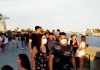 Un vídeo muestra claras aglomeraciones en el marítimo aglomeraciones marina