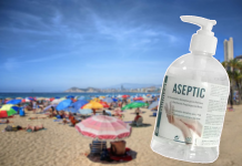 Alertan del peligroso uso del gel hidroalcohólico para ir a la playa