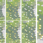 El tiempo semanal de Valencia. / FUENTE: Aemet