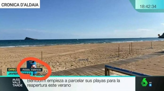 La playa de Aldaia confunde a una televisión nacional playa de Aldaia