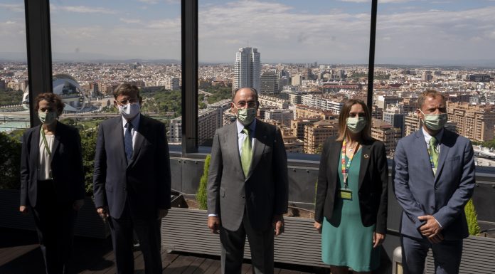 Iberdrola apuesta por crecer en la Comunitat Valenciana y promover el tejido industrial I. Galán y X. Puig junto a directivos de Iberdrola en València.