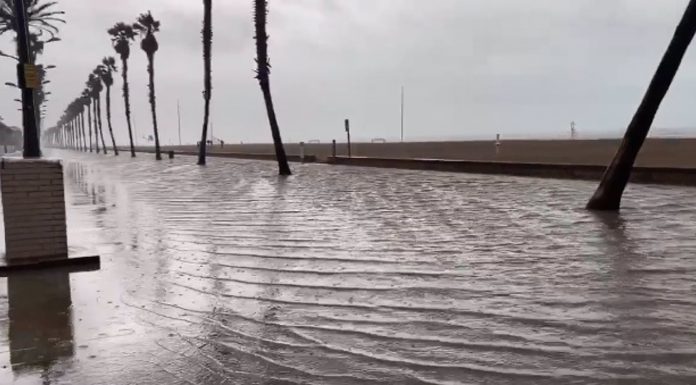 DANA Paola, Adam, Walter o Nathalie: los nombres de las borrascas y DANAs de gran impacto de la temporada 2026-2027 El Paseo Marítimo de La Patacona se convierte en un río gigante