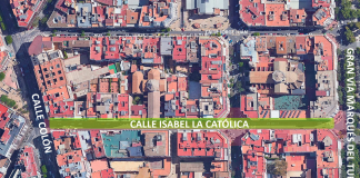 Anuncian la transformación de la calle Isabel la Católica: más verde y sin aparcamiento