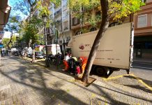 Un camionero pierde el conocimiento en la Calle Ciscar