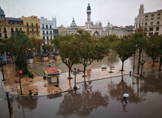 Valencia activa la alerta amarilla por una DANA con lluvias "muy fuertes"