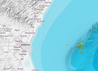 El Golfo de Valencia tiembla por los 22 terremotos producidos esta madrugada