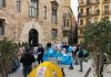 El ocio nocturno acampa ante la Generalitat para pedir ayudas contra la crisis El ocio nocturno acampa ante la Generalitat para pedir ayudas