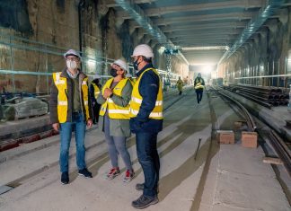 Dos túneles subterráneos conectarán tres paradas de Metrovalencia