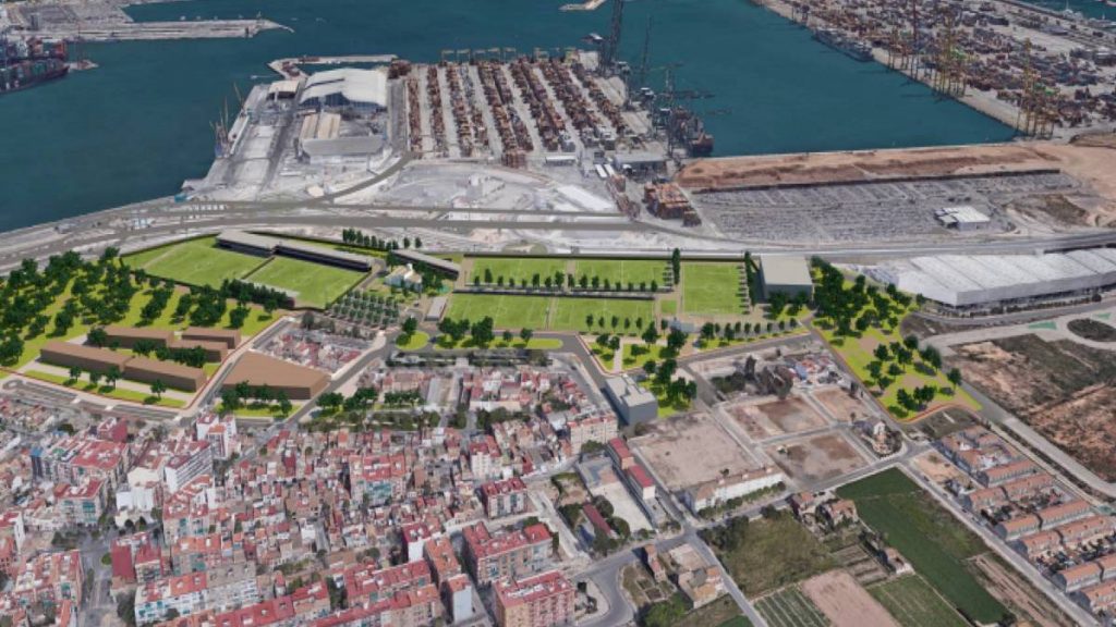 El Puerto de Valencia se transformará en una gran zona verde y deportiva