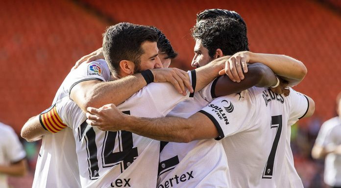 Guedes y Carlos Soler marcan dos goles cada uno para el Valencia CF Guedes