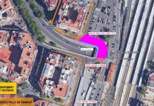 Una céntrica calle de Valencia se cierra al tráfico durante dos meses