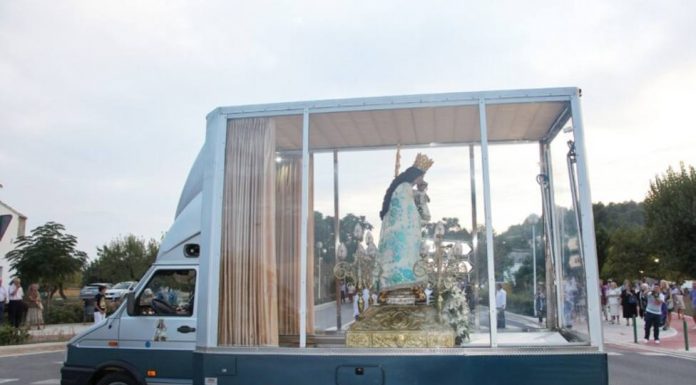 La imagen peregrina de la Virgen retoma las visitas suspendidas por la pandemia de la Virgen