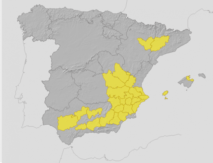 7televalencia-alerta Doble alerta amarilla este fin de semana en la Comunitat