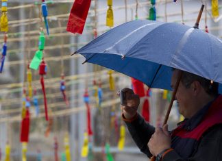 Tiempo en Fallas: brusco descenso de temperaturas, pero menos lluvia