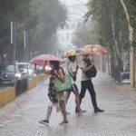 El huracán Danielle llega a Valencia con lluvias, tormentas y granizo