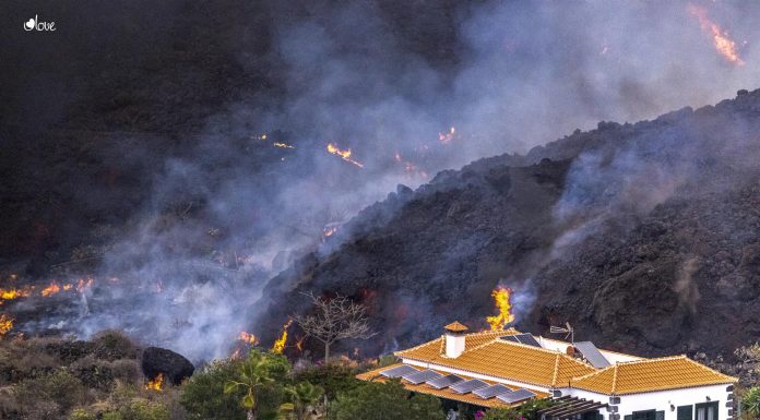 El núvol de sofre del volcà de la Palma arribarà a València La nube de azufre del volcán de La Palma llegará a Valencia