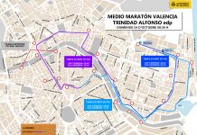 Calles cortadas, horarios y recorrido para el Medio Maratón de Valencia