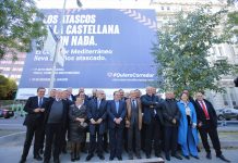 Un millar de empresarios valencianos denuncian en Madrid los retrasos del Corredor Mediterráneo