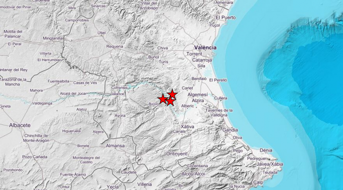 Tres terremotos agitan la provincia de Valencia