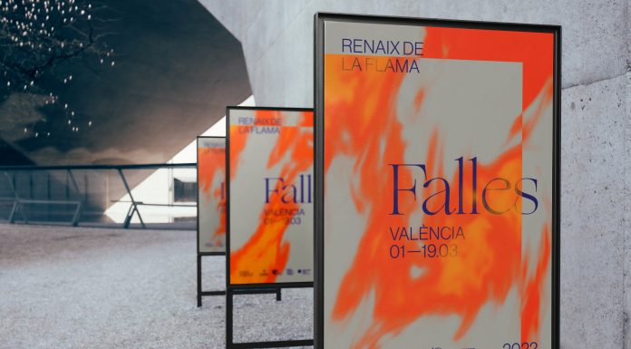 Las llamas protagonizan la imagen de las Fallas 2022