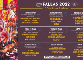 Consulta el cartel de toros de la Feria de Fallas 2022