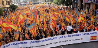 Valencia se moviliza y convoca una gran manifestación para decir "No als Països Catalans"