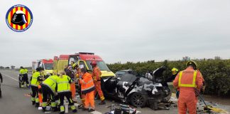 Seis heridos tras un grave accidente de tráfico en Sagunt