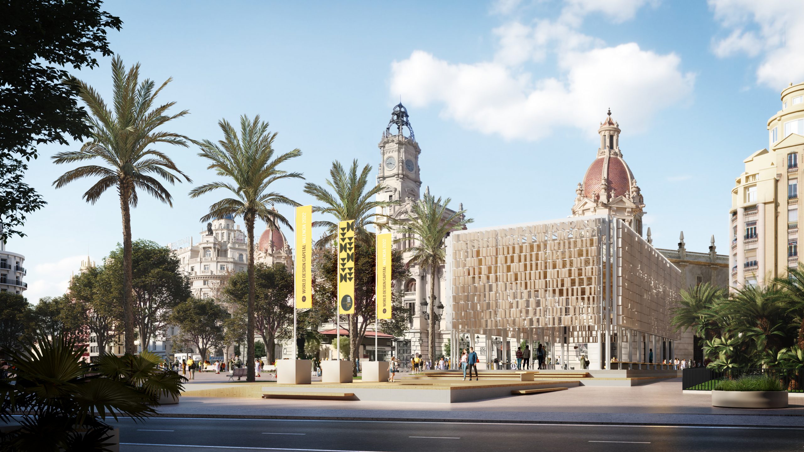Así será el Àgora del Diseño: el nuevo edificio efímero de la Plaza del Ayuntamiento