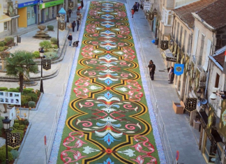 Una alfombra floral gigante decorará la Plaza de la Virgen por primera vez en la historia