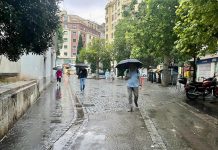 Una borrasca dejará una semana de intensas lluvias, frío y nieve en Valencia