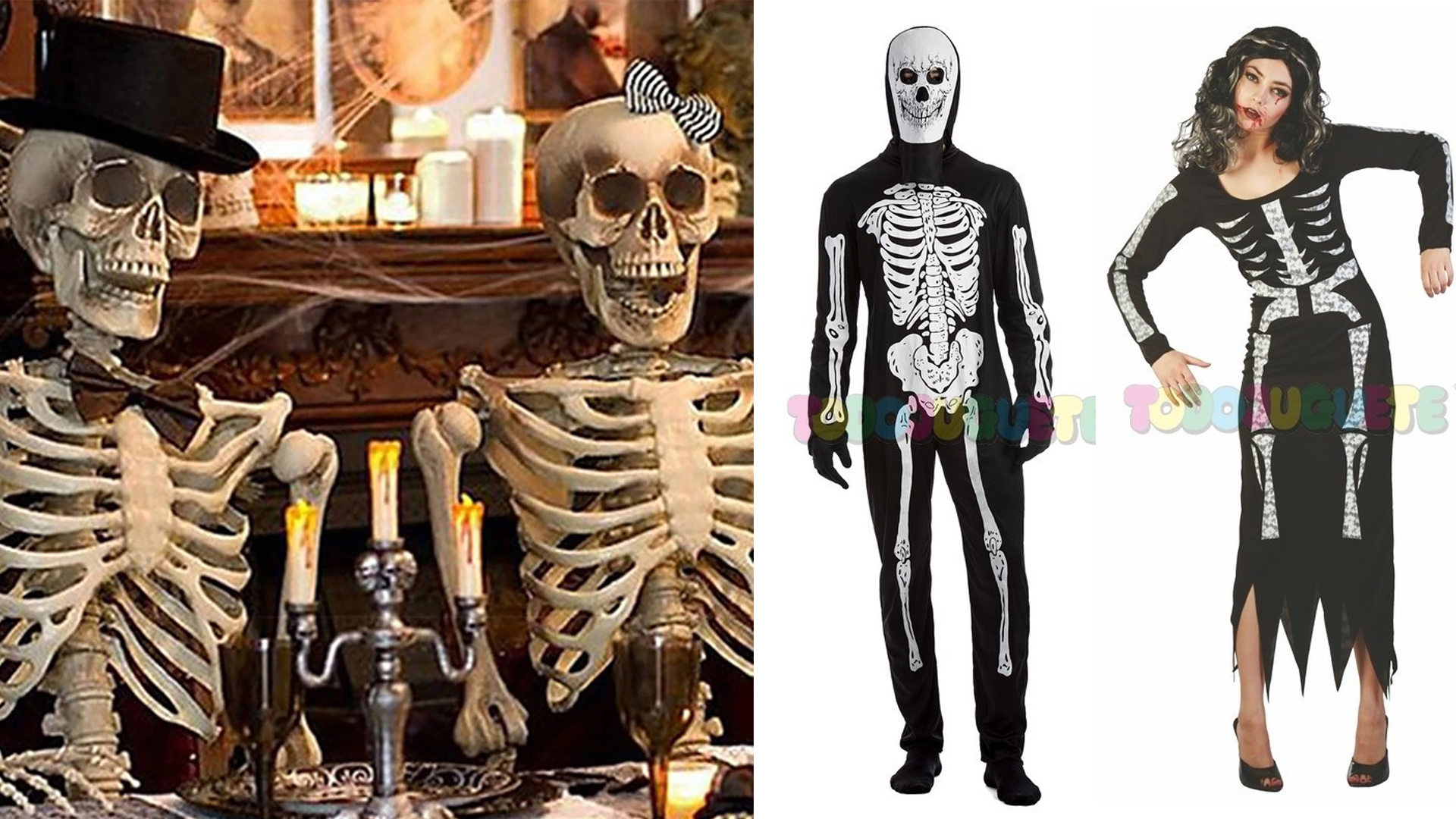 disfraz esqueleto