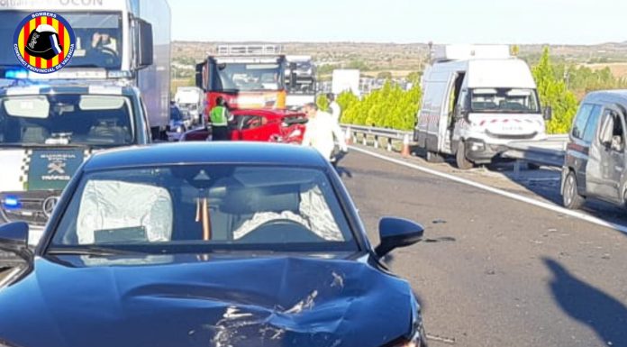 Muere una mujer tras un accidente en la A-3 en Requena