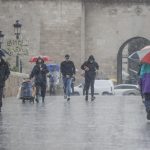 El mal tiempo regresa a Valencia con lluvias el resto del puente