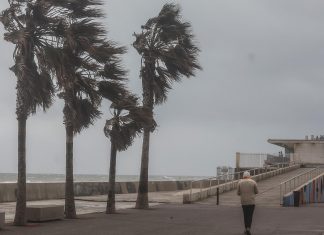 Un viento huracanado y heladas en el interior encienden la alerta naranja en la Comunitat Valenciana
