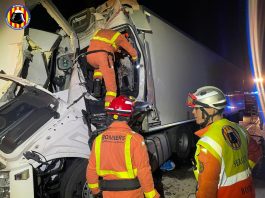 Muere un camionero tras accidente un de tráfico en Sagunto