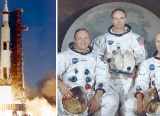 El Apollo 11 aterriza en Valencia con con Neil Armstrong y Buzz Aldrin