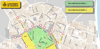 Las Fallas cierran el tráfico de Valencia: calles cortadas, horarios y cómo acceder al centro
