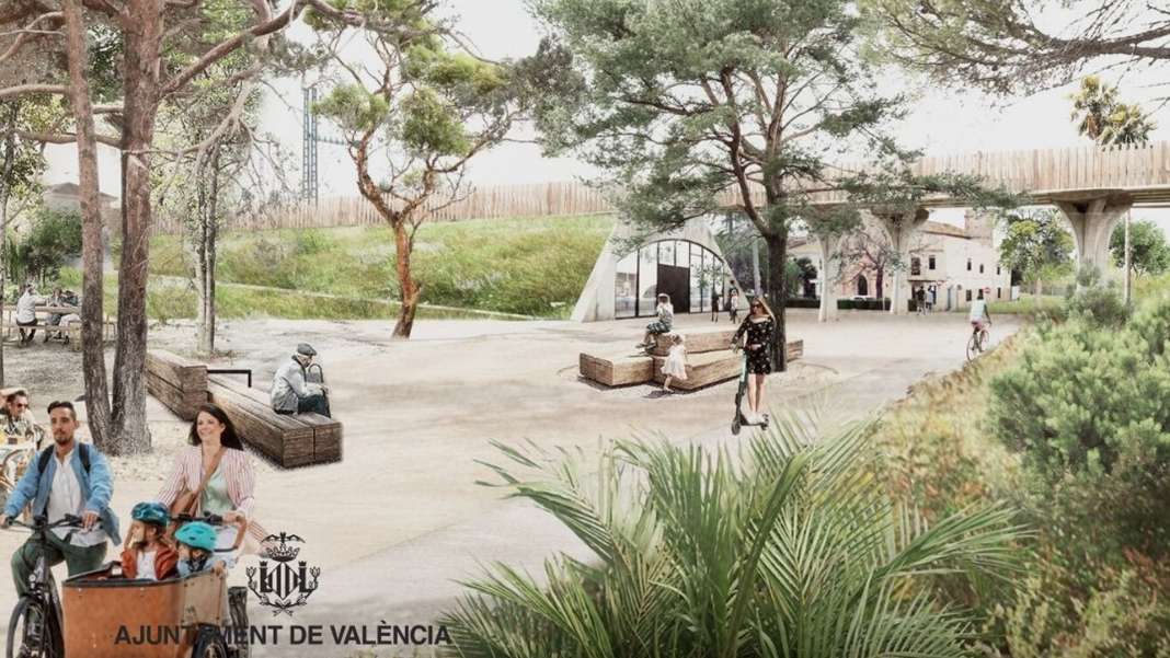 El nuevo corredor verde de Valencia conectará los barrios del sur con el centro
