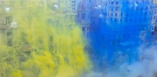 El cielo de Valencia volverá a teñirse de azul y amarillo en honor a Ucrania